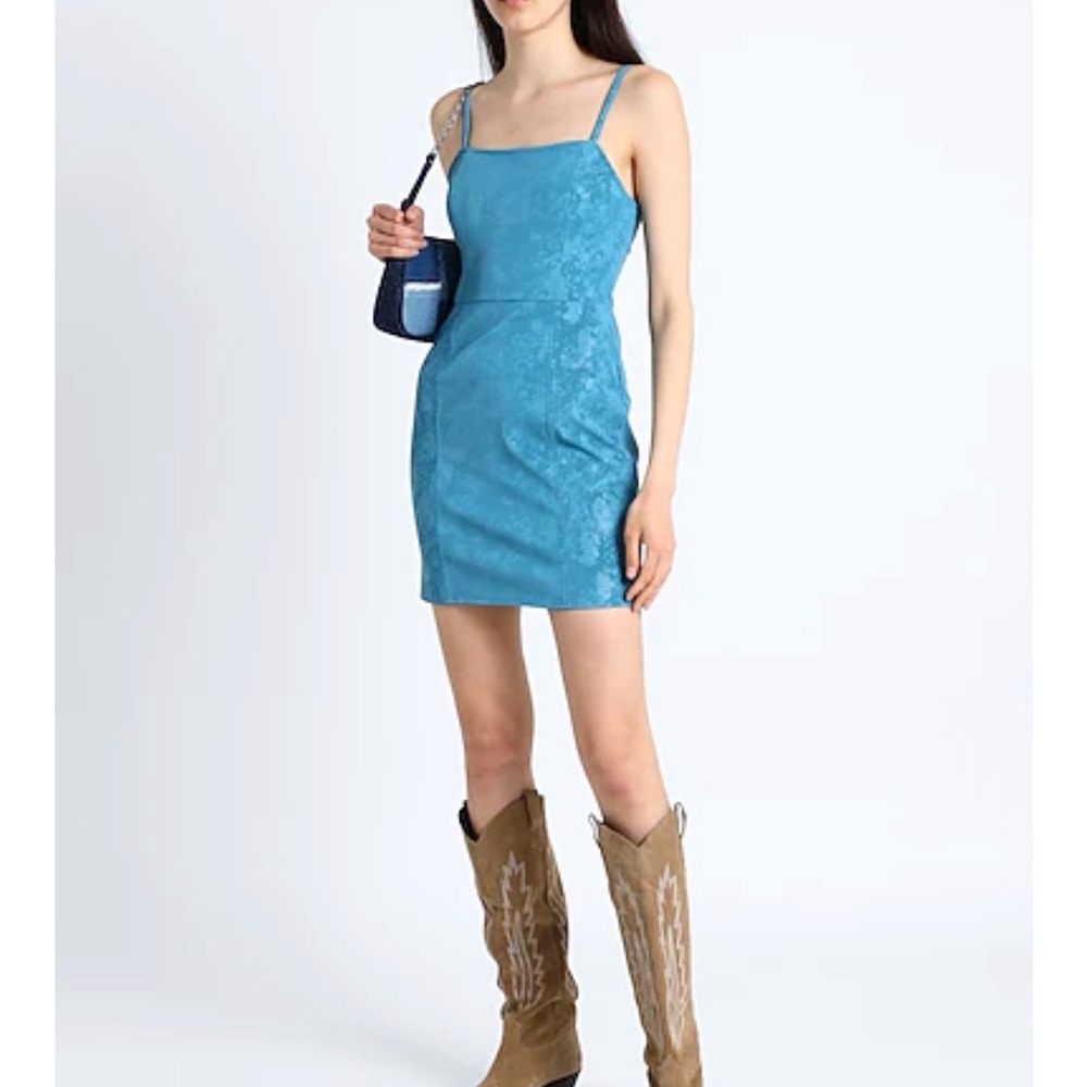 Topshop Teal Mini Dress